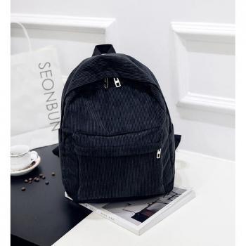 Mochila Sólida de Pana para Hombre y Mujer