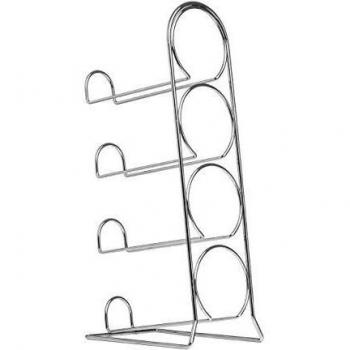 CrimsonCrest 4-Tier Chrome Rack