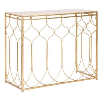 Console chic en métal doré Arab 96.5 x 41 x 78 cm