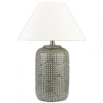 Bedside Ambient Lighting Table Lamp in Grey Ceramic