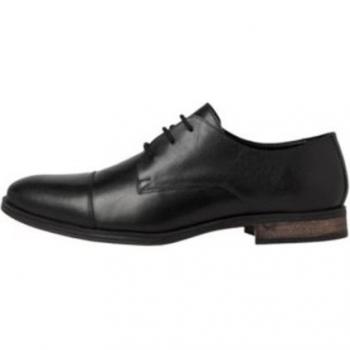 Jack & Jones Raymond Men's Leather Lace-up Shoes Black/Anthracite Size 11 US (EU 44)