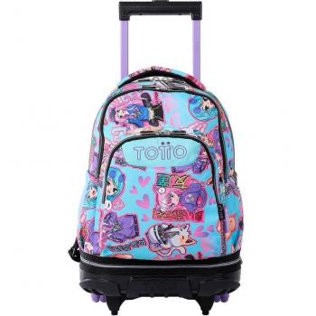 Totto España Mochila Escolar con Ruedas Desmontable Anime Girls