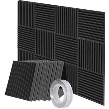 Pacchetto Pannelli Fonoassorbenti 12x30cm con colla per correzione acustica