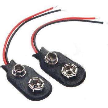PP3 MN1604 9V Battery Holder Clip with Snap-On Connector