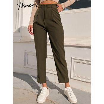 Elegant Vintage Women's Straight Pants