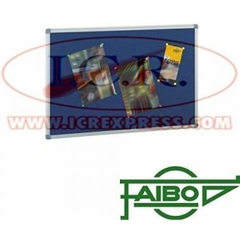 Tablero de corcho azul 90x120 cm Faibo