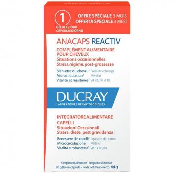 Ducray Anacaps Reactiv Chute de Cheveux Réactionnelle 90 Capsules