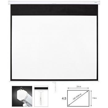 Fonestar Pantalla Proyección Manual 120in 4:3 Ajustable Recogida Lenta