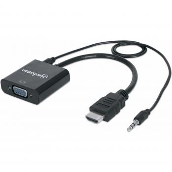 Manhattan Cavo HDMI a VGA con Audio 30cm