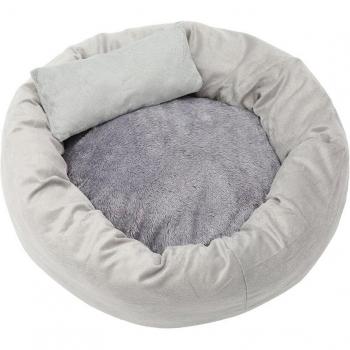 Cojín Terapéutico Gris: Cama Removible para Cachorros y Gatos