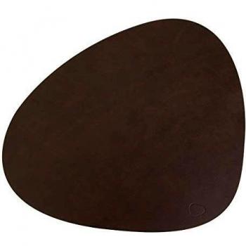 Set de table Nupo marron foncé courbé