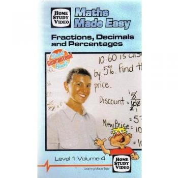 Maths Simplified: Fractions, Decimals & Percentages Vol. 4 Level 1