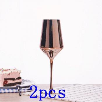 Elegant Rose Crystal Juice Glasses