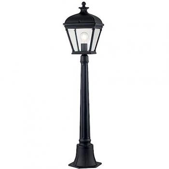 Elstead Bayview Außenpoller Stehlampe klar Glas 60W IP44