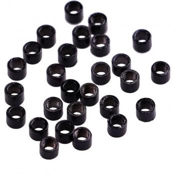 500 Pcs Silicone Micro Link Rings 4.5mm Lined Beads for Hair Extensions