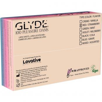 Kuschelige Tücher: Glyde Dams 100 Stück rosa Latex‑Schützer