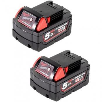 Milwaukee 18V Akku-Ladegerät Set mit 2 M18 B5 Akkus