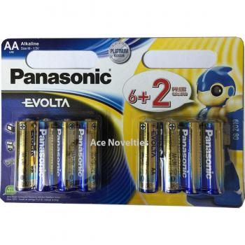 Piles AA Panasonic 6 pièces + 2 gratuites