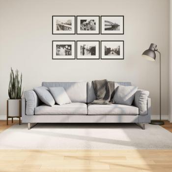 Tapis IZA crème 140x200 cm style scandinave poils courts