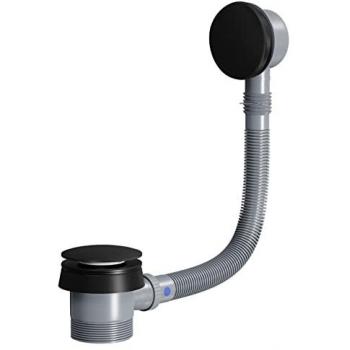 Matte Round Black Splash Guard Drain – Colore 620 × 58 mm, Anti‑Bacterial Surface