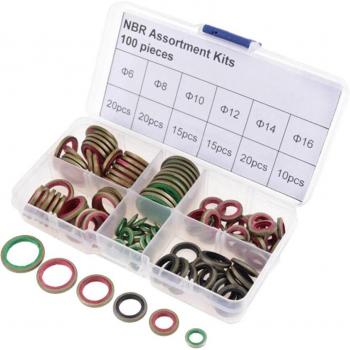 100 Flache Kupferdichtungen M6 M8 M10 M12 M14
