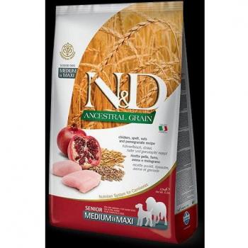 FARMINA N&D Ancestral Grain Huhn, Dinkel & Granatapfel für große Hunde 2,5 kg