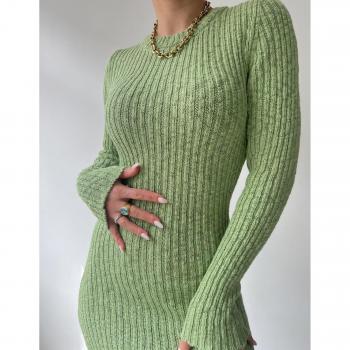 Rochie Bohemai Melbourne lunga in maglia verde 1938