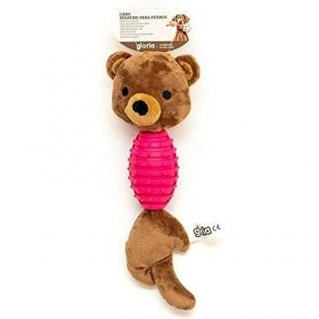 Gloria Gaby Beißring und Kuscheltier für Hunde – 33 cm, mit Ton und Moosgummi