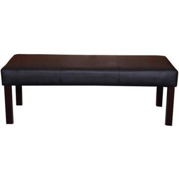 MCW Kunstlederbank M37, 120x43x49 cm, schwarz