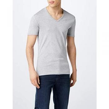 Camiseta G-STAR RAW Base Htr V T S/s 2-Pack, Gris, Hombre