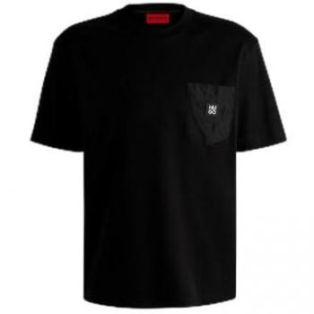 Label‑Patch T‑Shirt von HUGO – Dombiro Schwarz, S