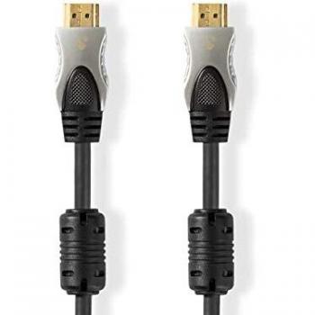 HDMIâ¢ Stecker 8K, 60Hz, vergoldet, 1.00 m, gerade, anthrazit, PVC, Box