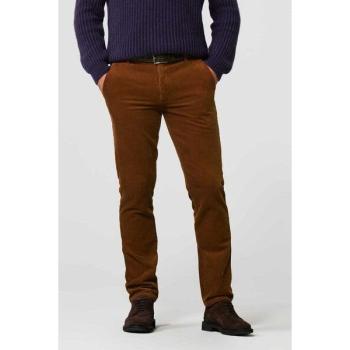 Meyer Herren-Cord-Hose Superstretch „Bonn“, Braun (Cognac) – Größe 54, Regular Fit Langhosen