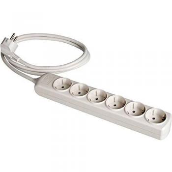 Extender Solera 8016: 6 Prese Bipolari 16A 250V Bianco con Otturatore