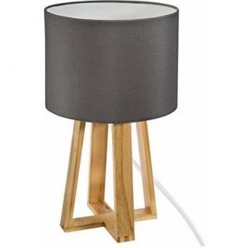 Atmosphera Molu 35 cm – Luminaria en Madera y Gris