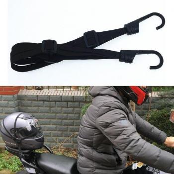Cuerdas Elásticas y Ganchos para Casco de Moto