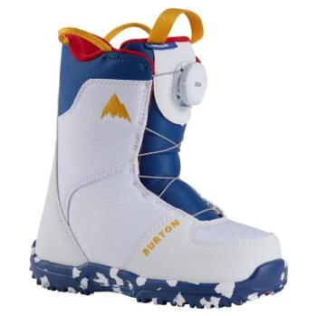 Botas de snowboard Burton Grom Boa 18.5 blanca para jóvenes