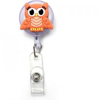 Retractable Owl Badge Holder