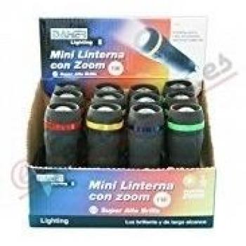 DH 60.369 LINTERNA LED 1W CON ZOOM. COLOR NEGRO