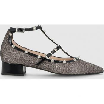 Zapatos planos Lodi de mujer en textil oro viejo con destellos plata