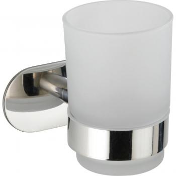 Porte-brosse à dents en verre satiné