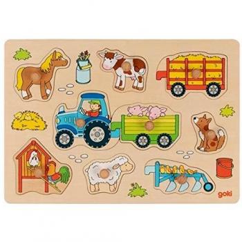 Puzzle 9 pièces avec Tracteur et Remorque