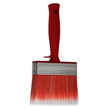 Pennello per plafoni 100x30mm con manico rosso in plastica