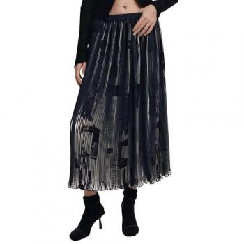Falda midi negra