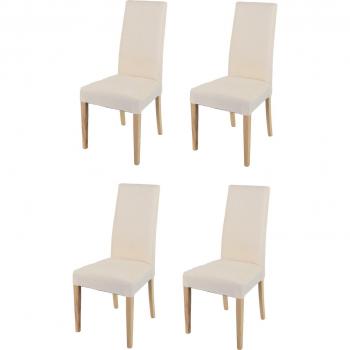 Cuisine Chiara 4‑pièces – structure bois de hêtre, revêtement ivoire
