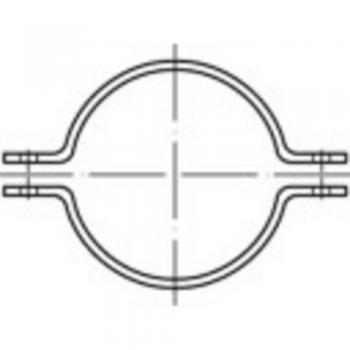 Toolcraft Rohrschelle, 1. Stück – Stahl, feuerverzinkt (137752)