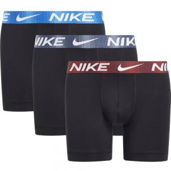 Herren Boxershorts 3er-Pack – schwarzer elastischer Label-Bund, Größe M