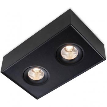 Plafoniera Surface X2 SLC DL04 3.000K nera