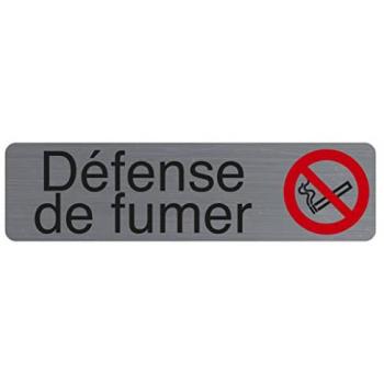 Signalétique adhésive Défense de fumer Exacompta 16,5x4,4 cm