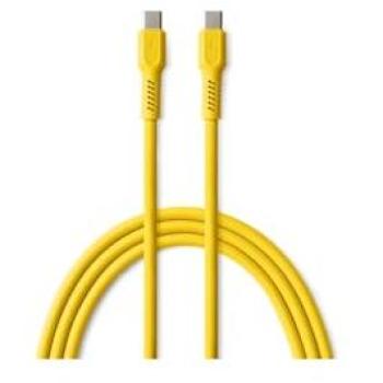 Câble USB-C Vers USB-C 60W Jaune Compatible Apple et Xiaomi
